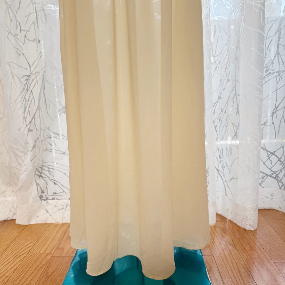 ARCINA ORI CREAM SHEER SLEEVELESS AUDREY MAXI DRESS - Picture 10 of 14